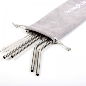 SUS304 (18/8) Metal Straw | Dryckstråor av rostfritt stål av matkvalitet | Återanvändbara metallstrån