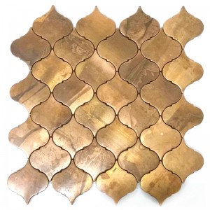 Metal Wall Wall Tiles Backsplash Lantern Tile Antique Messing Copper Mosaic Tile